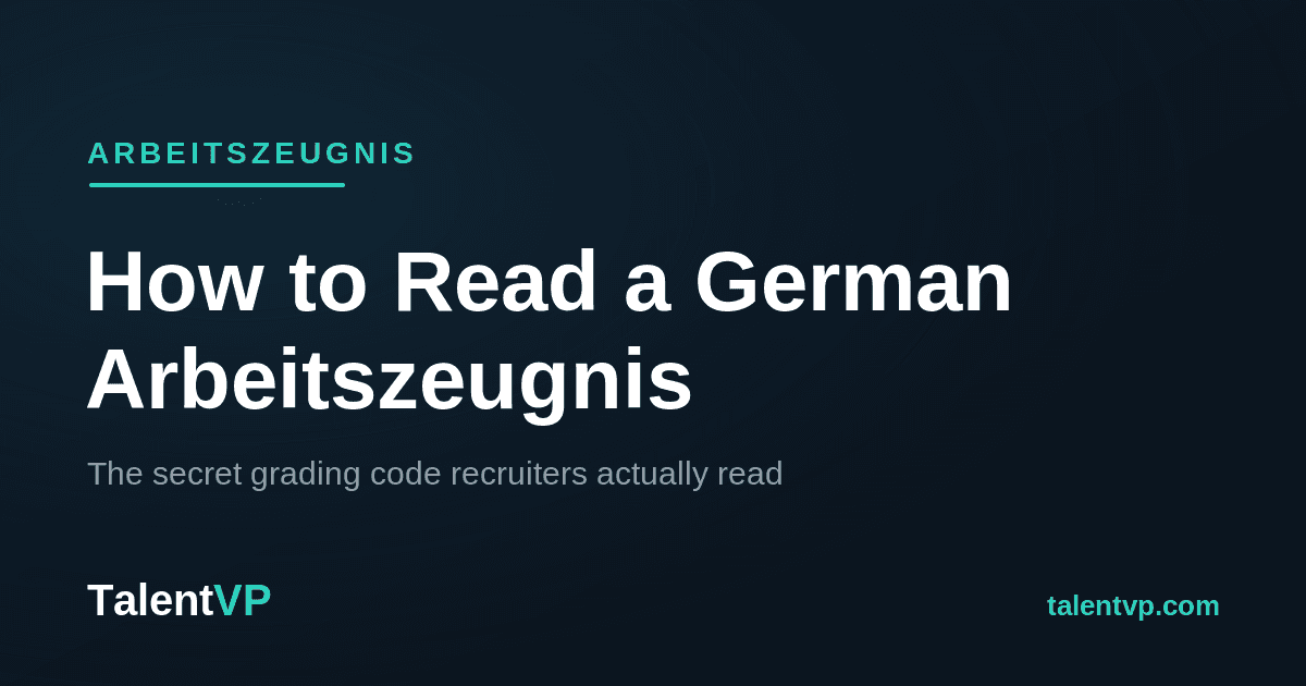 How to Read a German Arbeitszeugnis